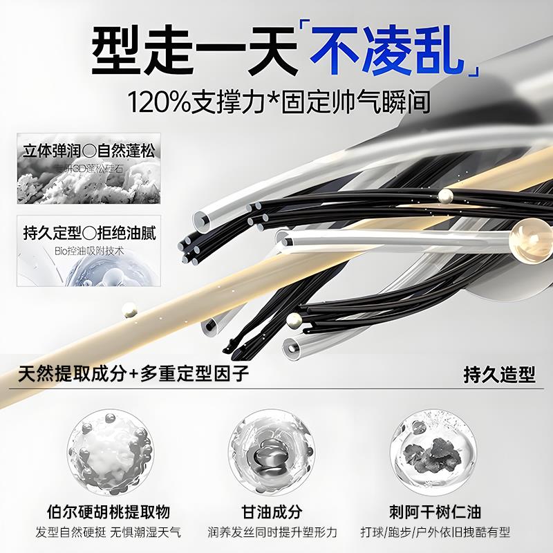 发胶定型喷雾男士自然蓬松头发持久啫喱强力造型发型发蜡发泥