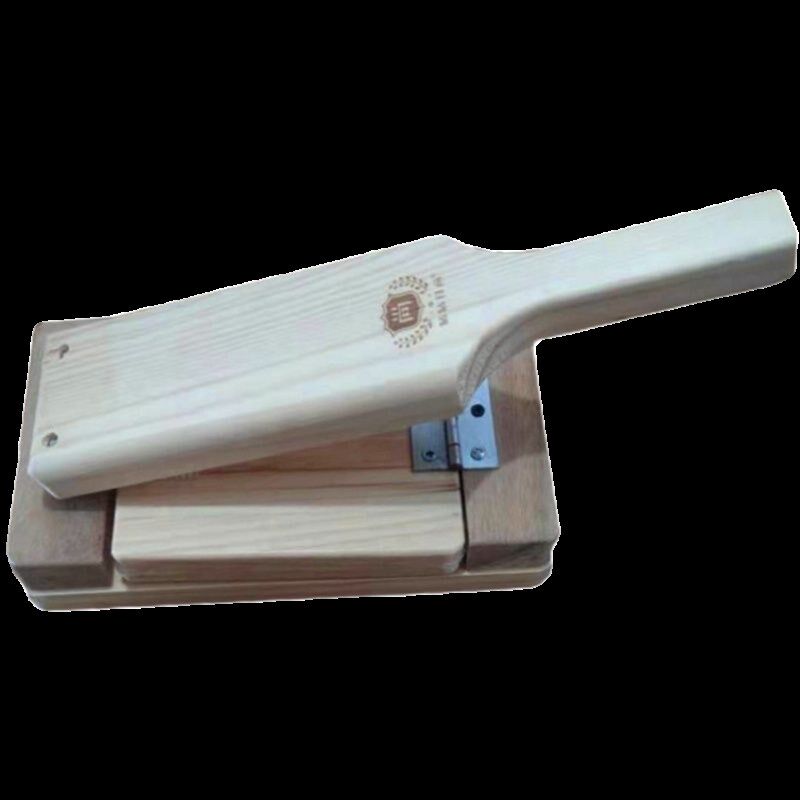 快压水饺子皮做艾米n清明粿糍粑包模具实木压板压皮器家用工具神