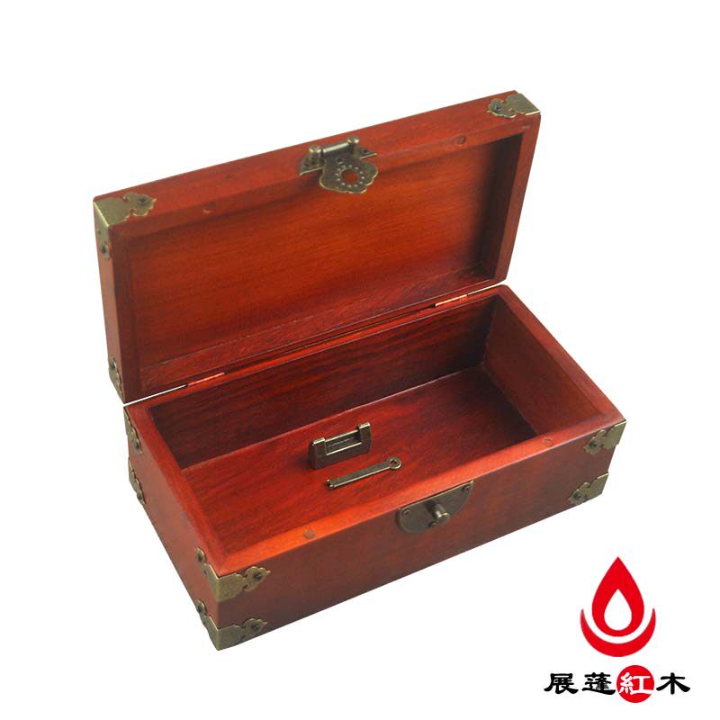 花梨木嫁妆盒红木首饰盒实木饰品收纳盒创意木质带锁收藏盒子包邮