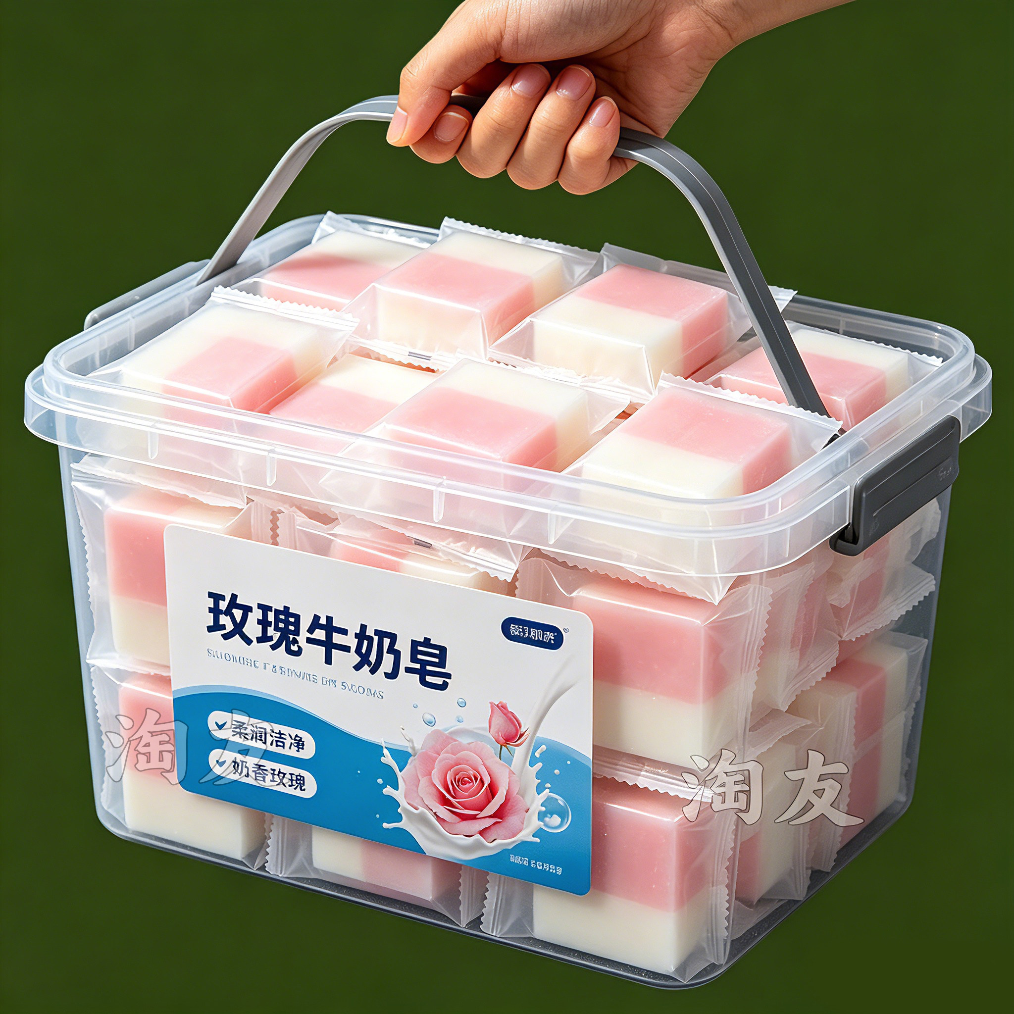 玫瑰牛奶手工皂温和保湿留香