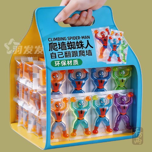 大号粘墙蜘蛛人翻跟头解压玩具
