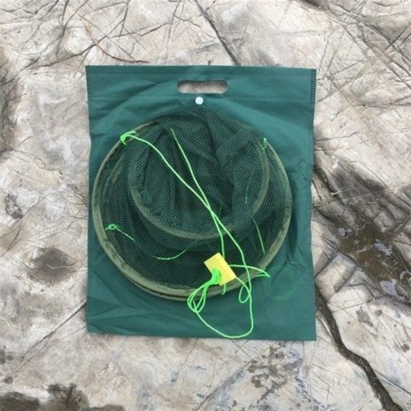 开放式折叠捕鱼笼虾笼鱼网抬网搬网台网渔网龙虾网抓鱼搬筝手抛网