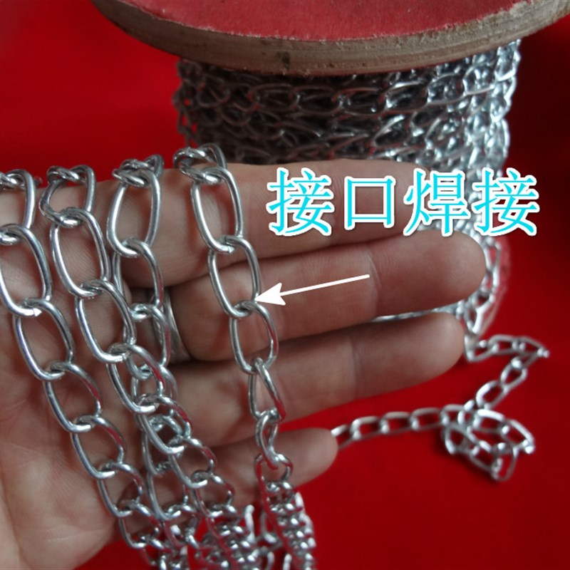 细小铁链条2MM广告牌车库车位牌灯具隔断商场指示消防用配件焊接
