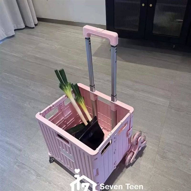 超轻便折叠小推车购物车带盖买菜快递小拉车可爬楼多功能便携露营