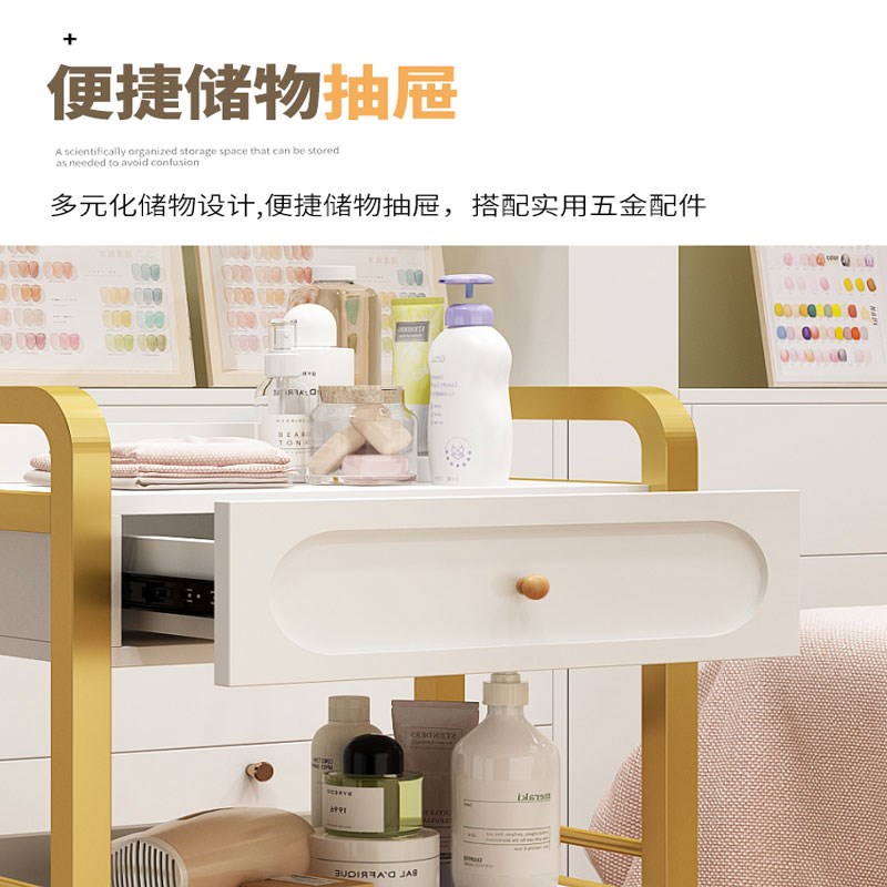 美容推车工具车美容院采耳纹绣美甲美容仪器推车美容院专用小推车