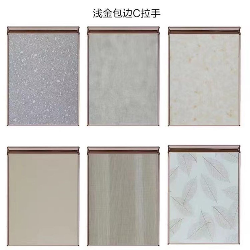 厨房橱柜门定做钢化玻璃柜门定制整体灶台橱柜门板自装晶钢门订做