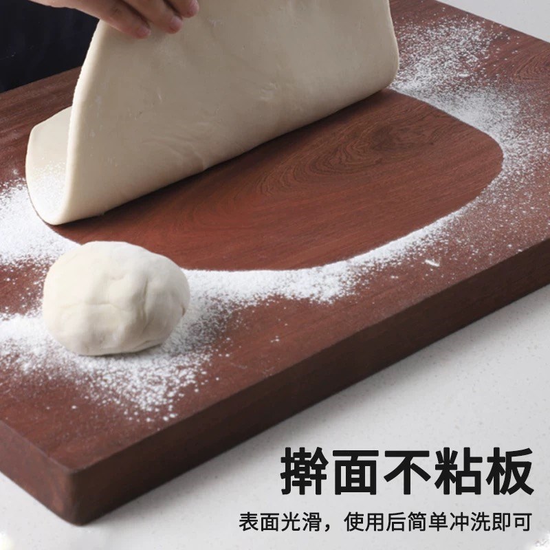 乌檀木擀面板家用和面板厨房案板抗菌防霉实木菜板大号砧板切菜板