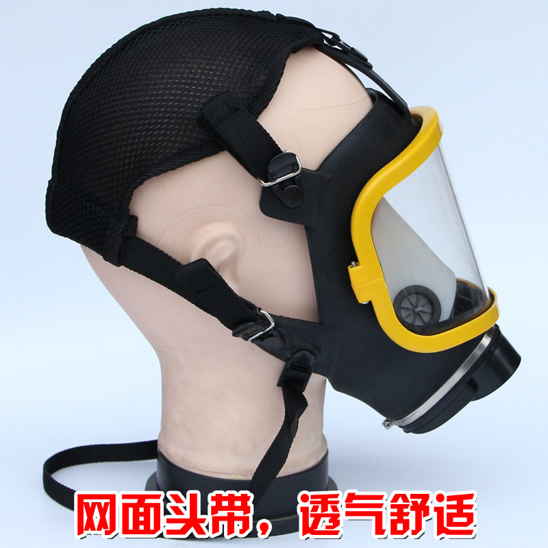 恒源901防毒面具防雾全面罩喷漆化工消毒甲醛氨气消防毒面罩包邮