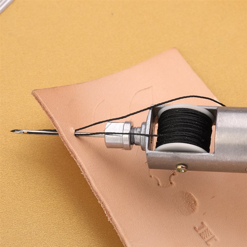 皮革diy手缝机手工缝线器锥子针钩针上鞋锥子缝牛皮针工具木柄