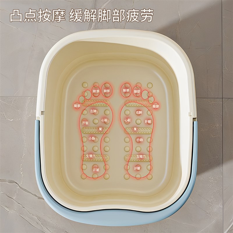 过小脚泡脚桶家用洗脚桶新款养生按摩脚盆高深保温学生宿舍洗脚桶