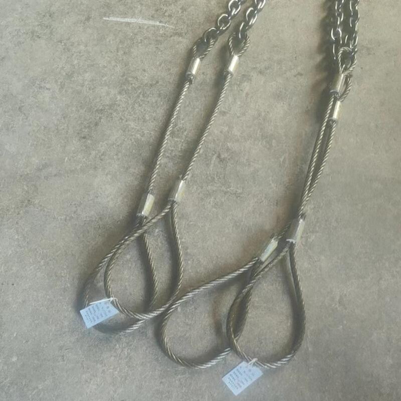 插编钢丝绳索具吊具起重钢丝索具链条钢丝索具压制钢丝绳