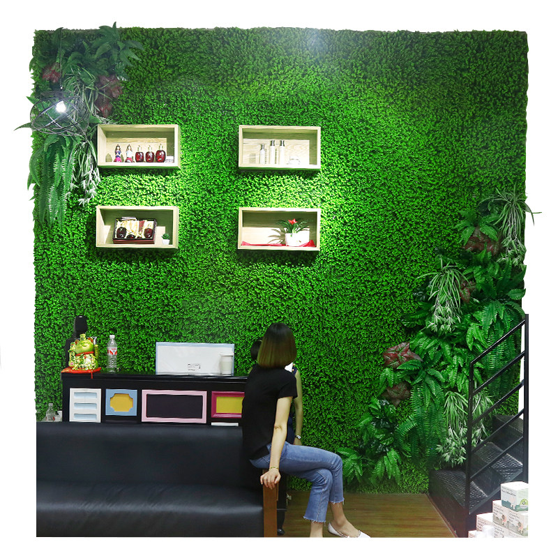 仿真植物墙绿植墙面装饰假绿植塑料花草室内客厅户外草坪背景墙