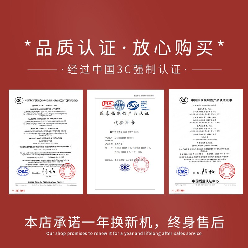 Cidylo/思迪乐 家用电热水壶1升恒温烧水壶保温一体复古泡茶