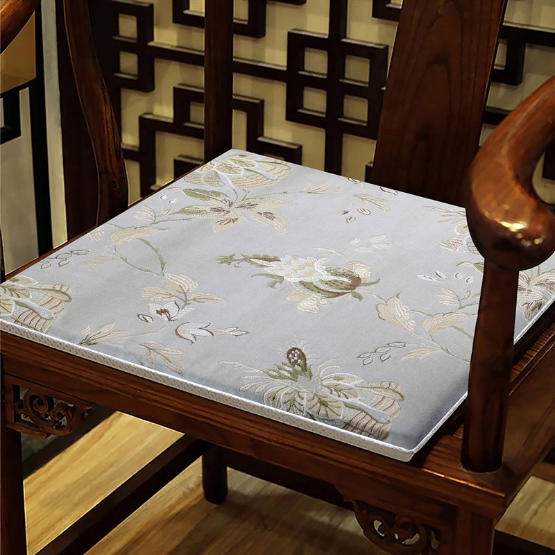 红木沙发坐垫实木家具新中式太师圈椅茶桌餐椅垫子木椅垫防滑加厚