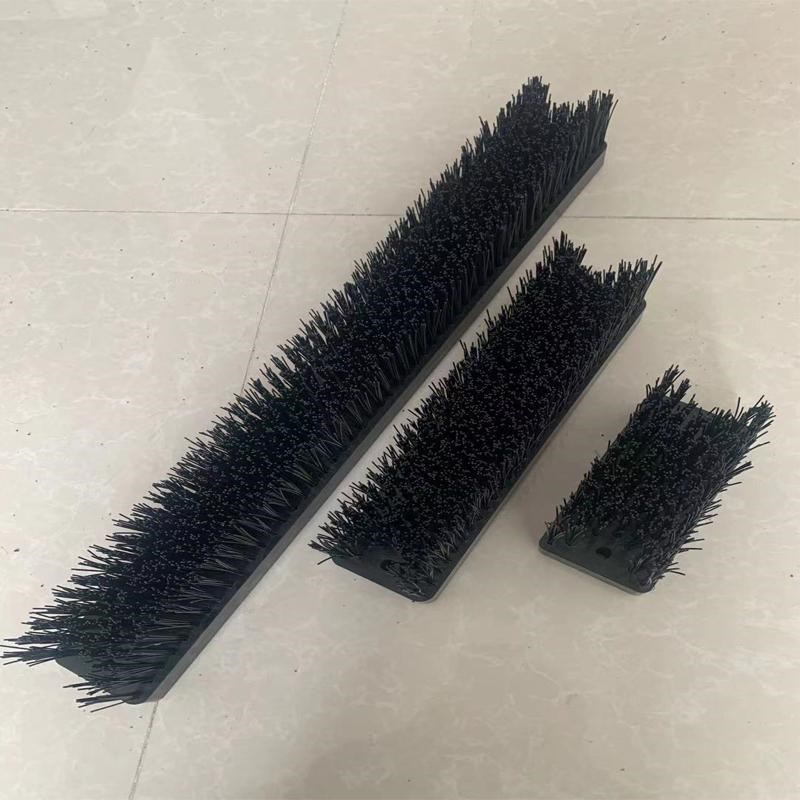 PVC工业防尘毛刷尼龙塑料毛刷PP板刷工业用长短软毛硬毛条刷排刷