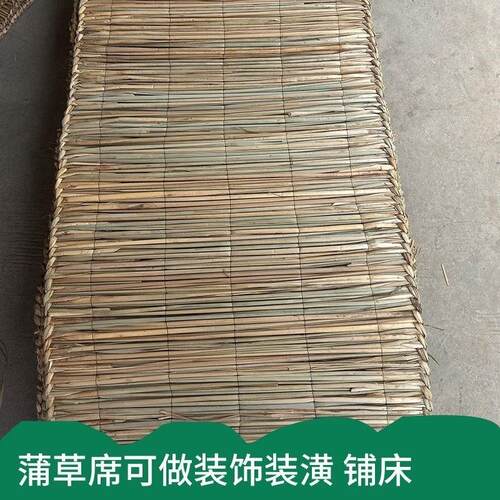 农村手工编织蒲子席蒲草席农村拍摄装修道具单人床垫