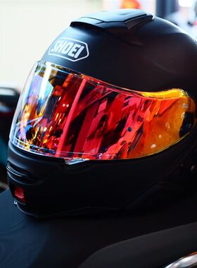 shoei neotec2 揭面盔二代头盔镜片风镜 日夜通用 防雾贴变色镜片