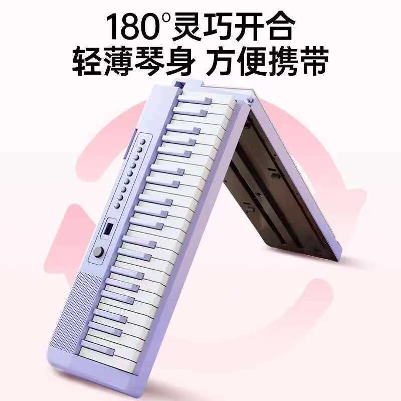 可折叠力度键电子琴成年儿童幼师初学入门88键专业电子钢琴61键