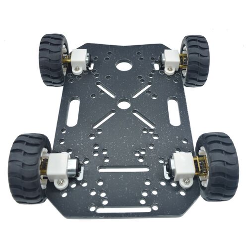 4WD 麦克纳姆轮四驱车智能小车 DIY智能避障全向轮教育智能机器人