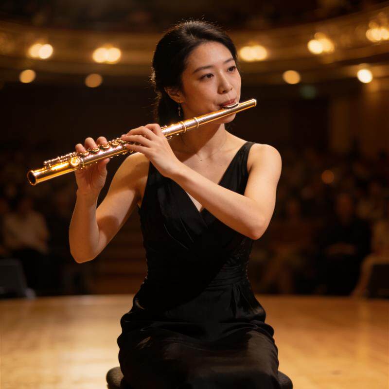 长笛乐器16/17开闭孔镀银C调E键曲列式学生初学入门专业考级演奏