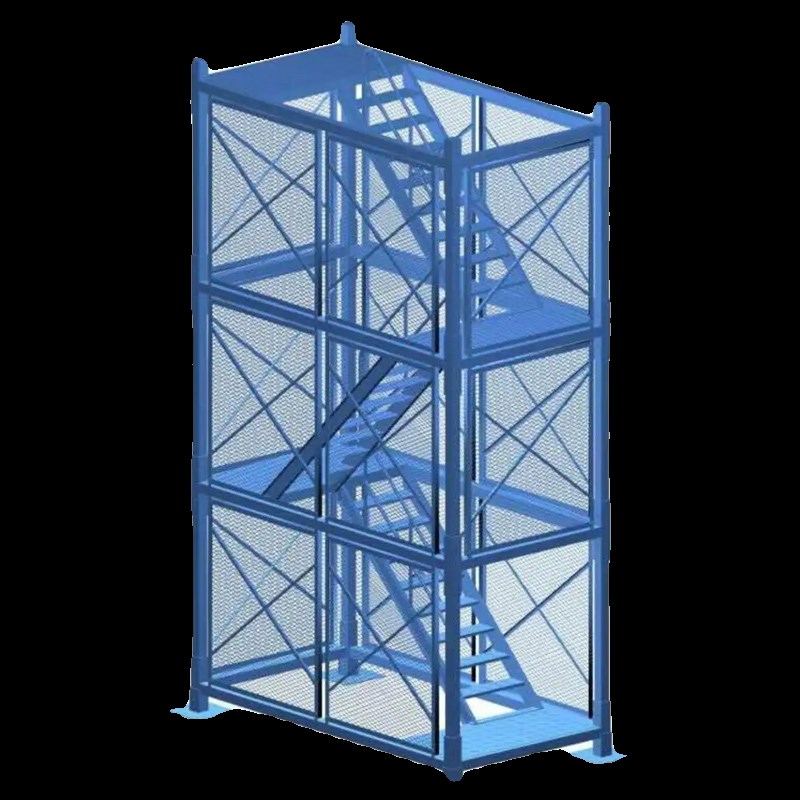 安全梯笼桥梁施工爬梯 盖梁墩柱操作平台 基坑通道爬梯安全梯笼
