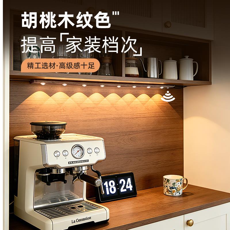 插电式感应灯带猫眼小山丘灯自粘免充电led灯入户门鞋柜橱柜灯条