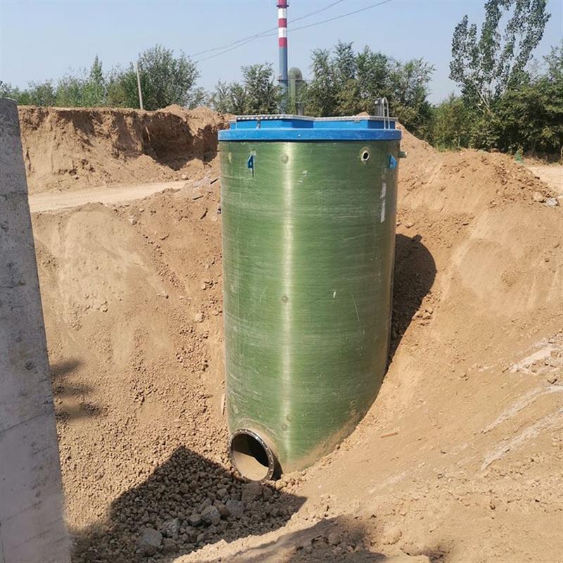 玻璃钢一体化预制轴流泵站远程监控全自动地埋式雨水污水提升处理