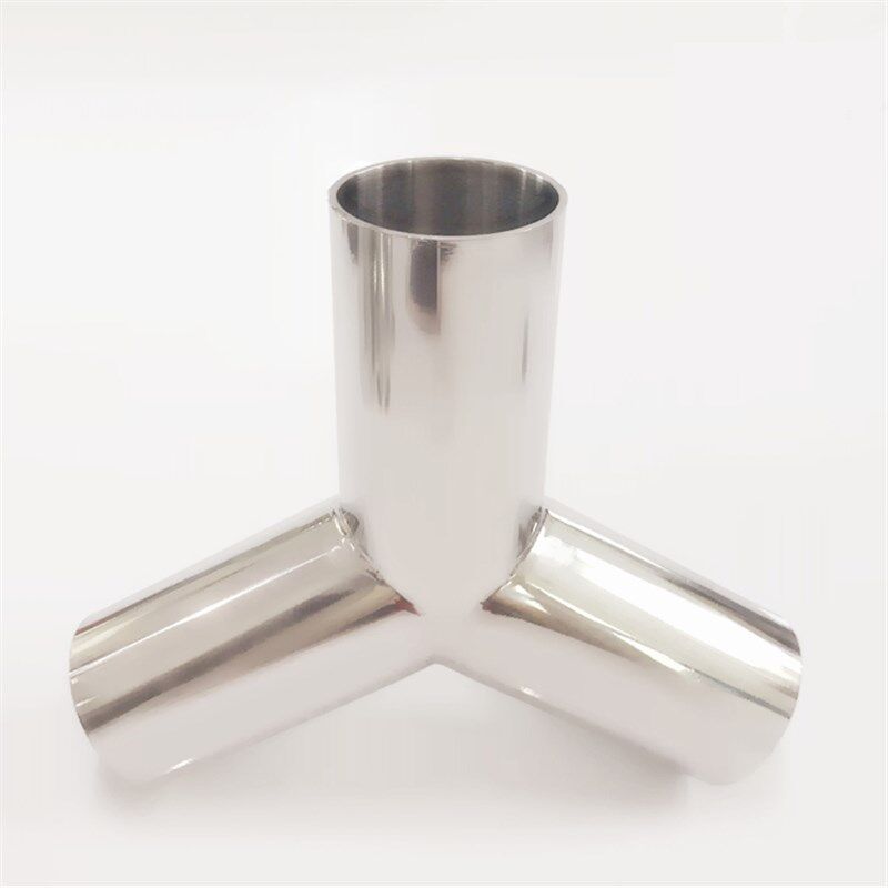 工业吸尘器管子软管转换三通接头用三通管Y型接头40mm 50mm不锈钢