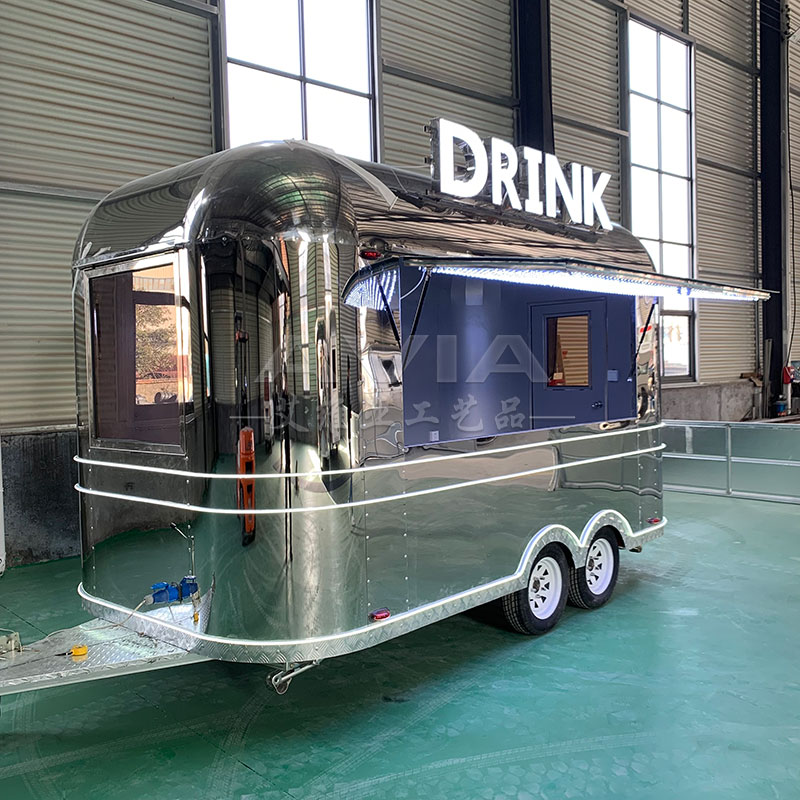 不锈钢餐车商用餐厅可移动咖啡奶茶车多功能营地商业街网红美食车