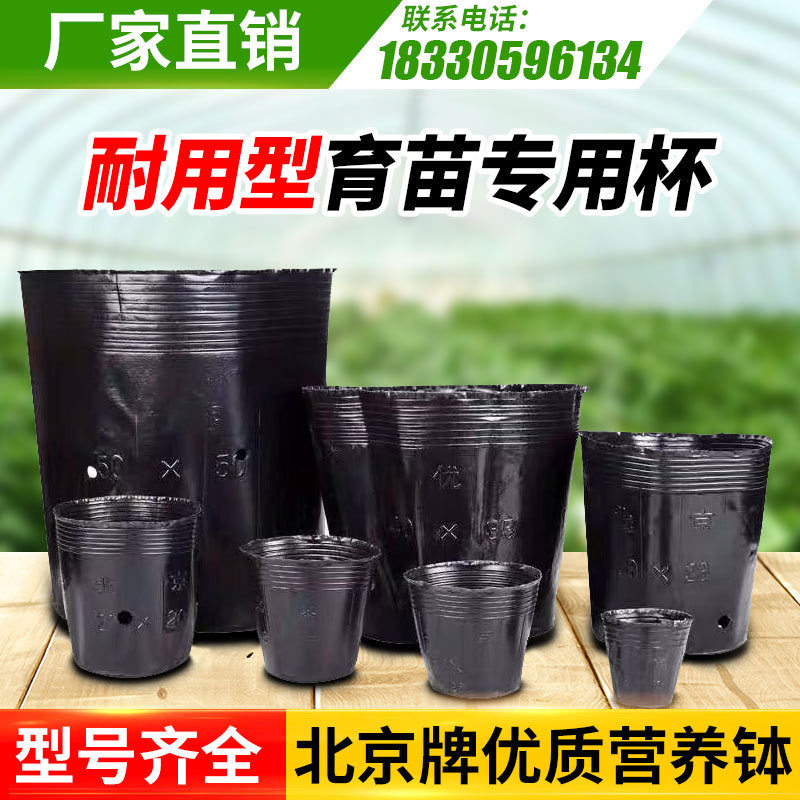 营养杯育苗杯一次性黑色加厚塑料育苗袋厂家直销西瓜育苗盆营养钵