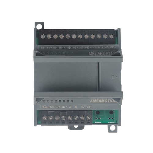 8路PT100感测器NTC热敏电阻10k温度采集模块modbus 485温度变送器