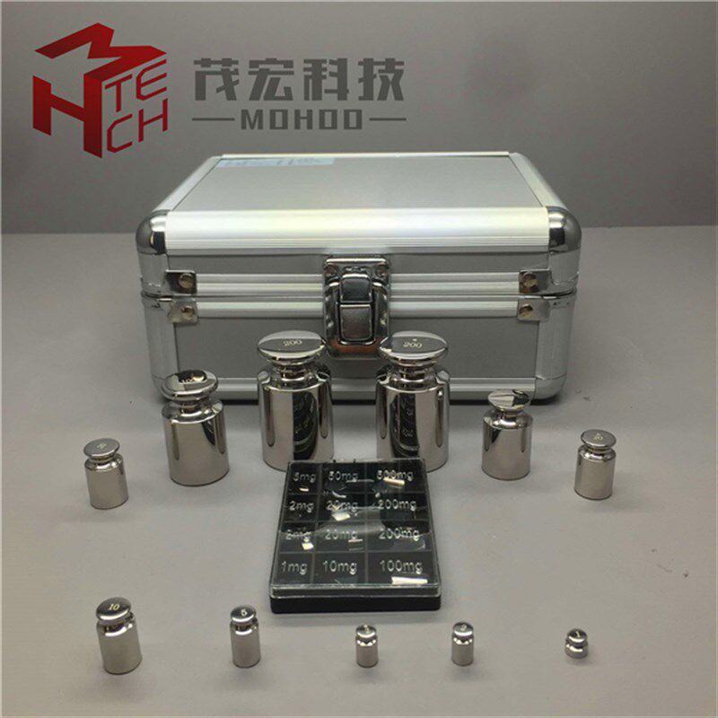 厂家直销F1级不锈钢砝码套装1mg-500g1kg校准砝码200g铝盒装法码