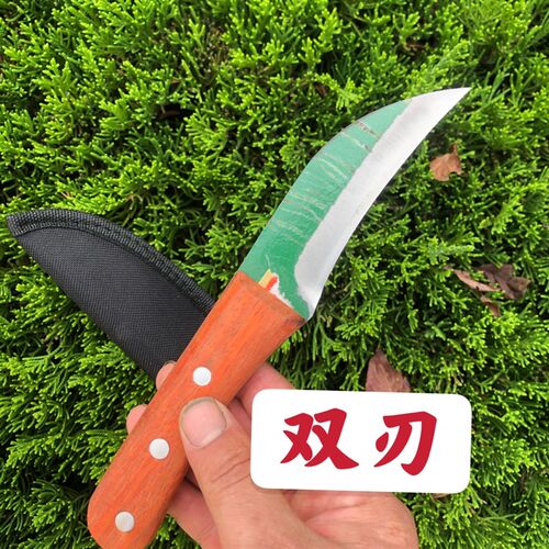 老哈二锋钢锯条嫁接刀电工刀弯刀仙人掌嫁接刀多肉植物嫁接刀