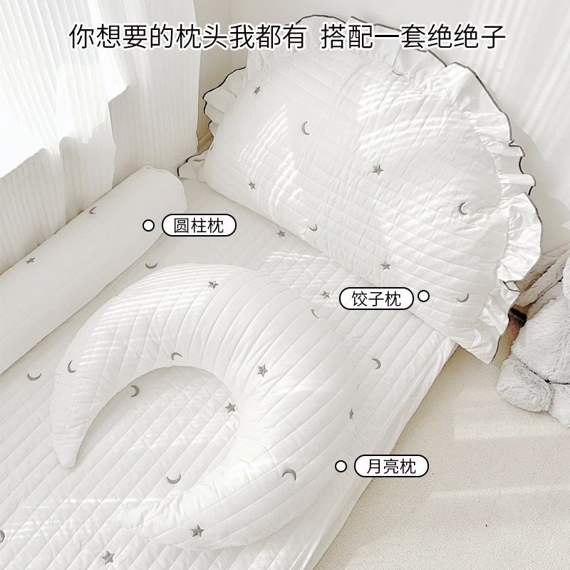 ins风月亮枕婴儿安抚枕宝宝侧睡夹腿抱枕妈妈哺乳枕腰靠多功能枕