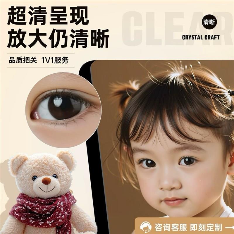 定制婚纱照相框牀头布置婚房挂墙放大洗照片加制作全家福相片打印