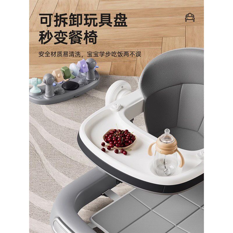 防O型腿多功能婴儿学步车 可折叠手推车适合6-18个月宝宝