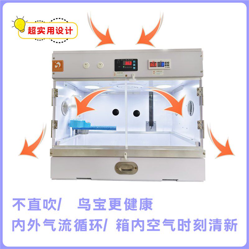 鹦鹉保温箱雏鸟恒温箱0天手养牡丹玄凤双温控风暖风热育雏箱PID