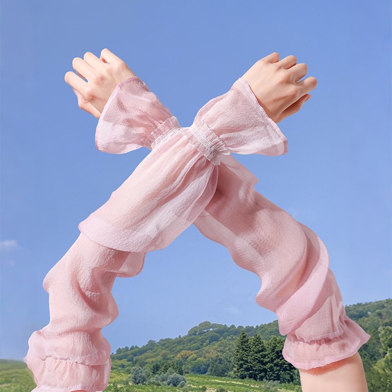 真丝防晒袖套女款夏季开车宽松2026新款冰袖手套手臂套袖夏天高端