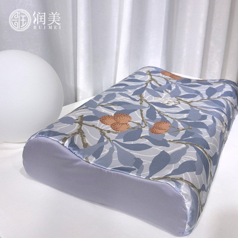 25姆乳胶枕套单人真丝枕套3050单小枕头套40x60真丝记忆枕芯套