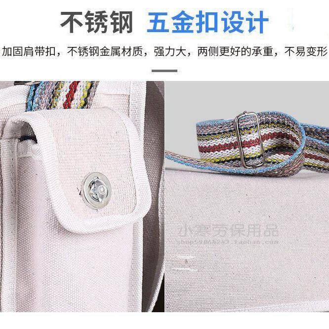 工具背包电工包加厚帆布大号小号多功能五金耐磨维修包白色加大容