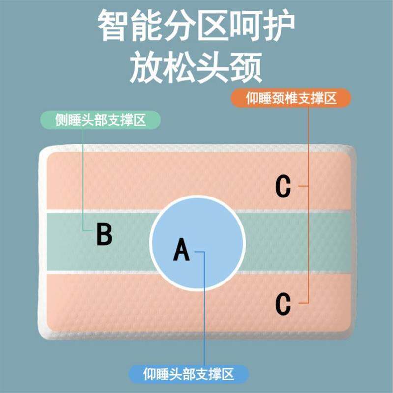 纾兰儿童款慢回弹记忆绵枕亲肤透气带枕套枕头家用