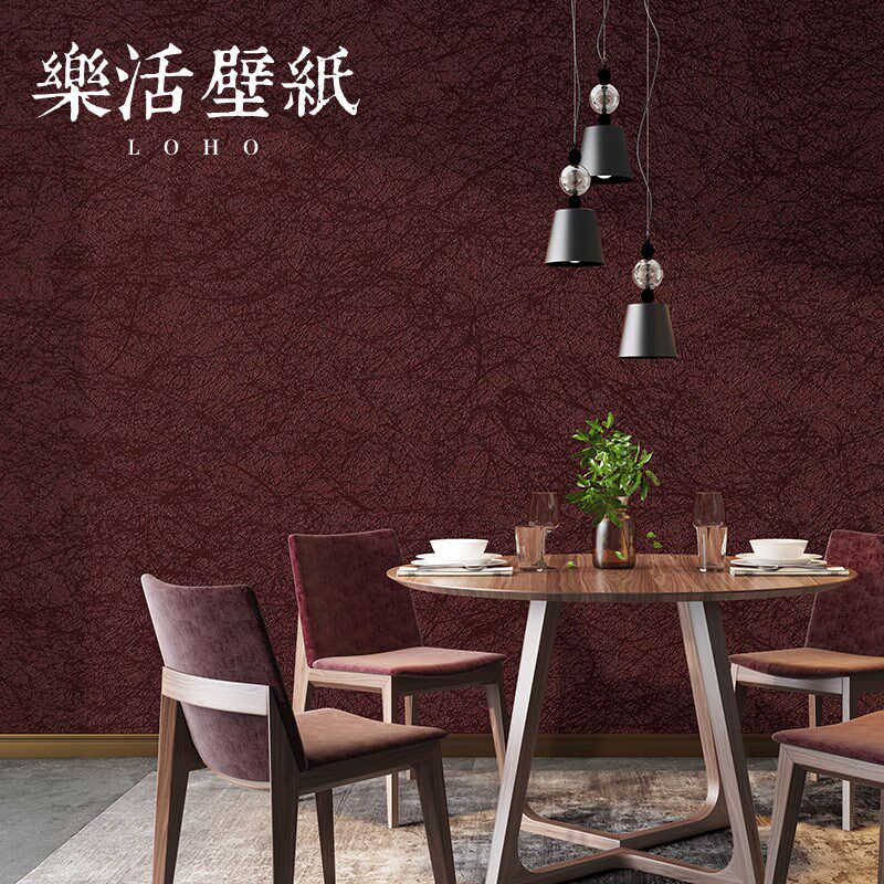 无纺布加厚素色蚕丝墙纸北欧客厅卧室背景墙灰色卡其色壁纸高级感