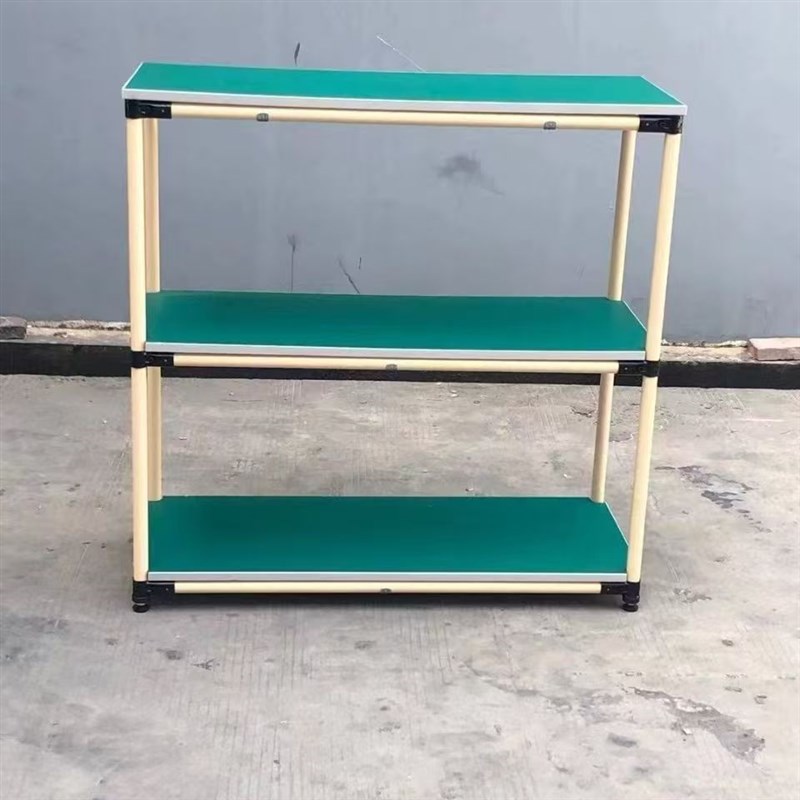 东莞无尘车间防静电物料架精益管工作台移动周转小平台桌子