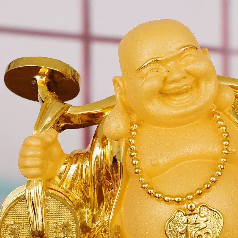 财源广进弥勒佛摆件客厅招财装饰品家居乔迁大肚佛供奉佛像财神