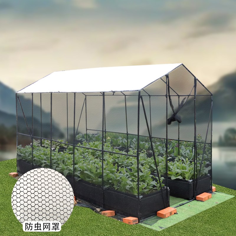 新田园种植箱带防虫网防晒网罩蔬菜水果栽培箱黄瓜青菜无纺布种植