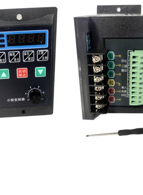 US简易小型变频器200w400W750w1500w2200W三相电机调速器220V380V