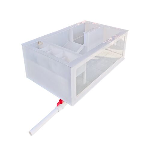 单面玻璃高清pp板龟箱乌龟箱乌龟缸养龟养鱼专用箱塑料板轻体龟缸