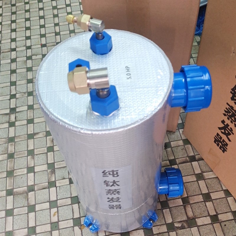 冷水机钛管蒸发器,工业养殖恒温机钛炮,小型鱼池海鲜池制冷机