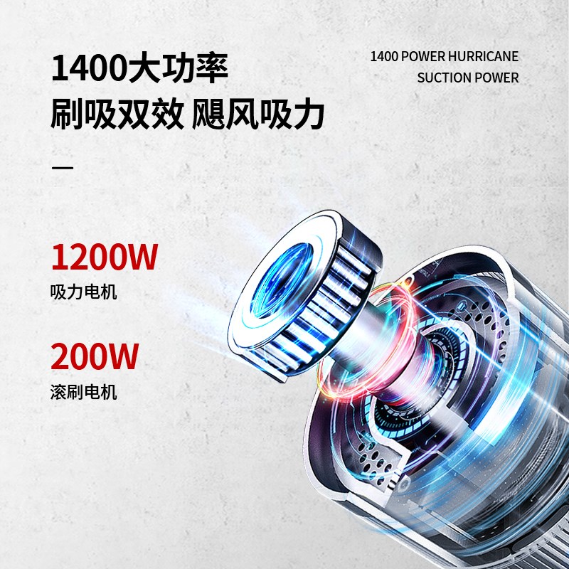 超宝直立式吸尘器家用大吸力清洁机地毯专用滚刷吸一体商用吸尘器