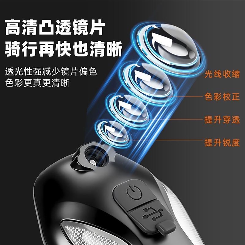 自行车投影灯骑行夜骑尾灯充电创意刹车感应山地车公路车儿童翅膀